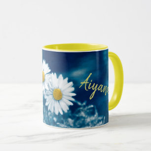 Be Happy mit Namen Mug