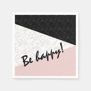 Be happy! napkin