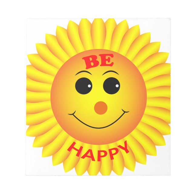 Be Happy Notepad (Front)