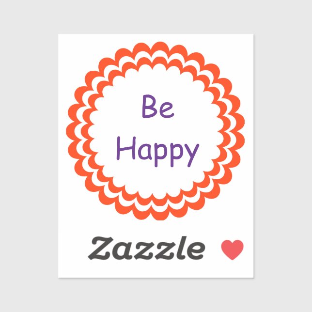 Be Happy orange violet (Sheet)