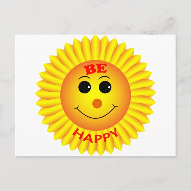 Be Happy Postcard (Front)