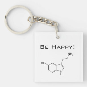 Be Happy! Serotonin Key Ring