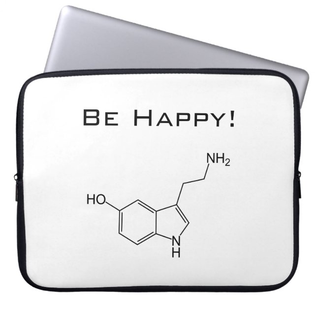 Be Happy! Serotonin Laptop Sleeve (Front)