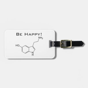 Be Happy! Serotonin Luggage Tags
