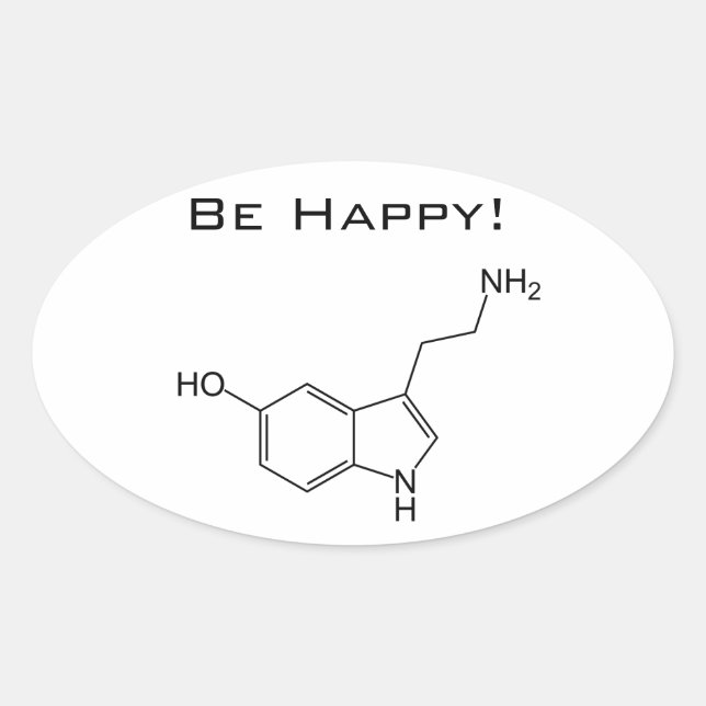 Be Happy! Serotonin Sticker (Front)