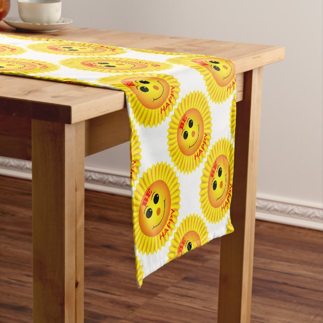 Be Happy Short Table Runner (In Situ)