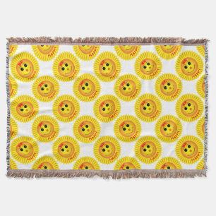 Be Happy Throw Blanket