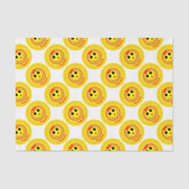 Be Happy Tissue Paper (Front)