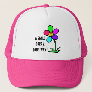 BE HAPPY TRUCKER HAT