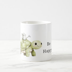 Be Happy Turtle Coffee Mug