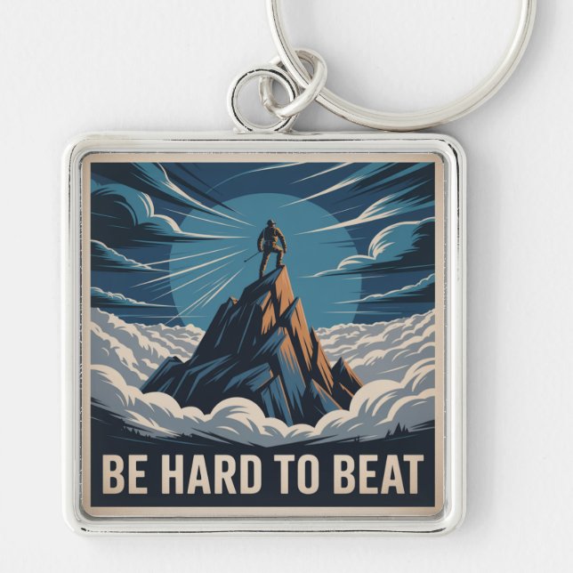 Be Hard To Beat Key Ring (Front)