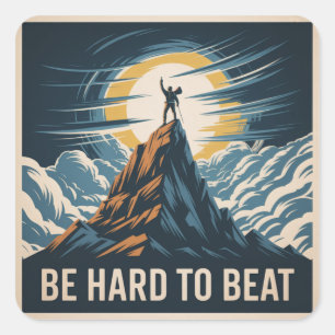 Be Hard To Beat Square Sticker