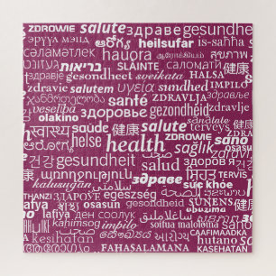 Be Healthy - Health - International Multi Language Jigsaw Puzzle