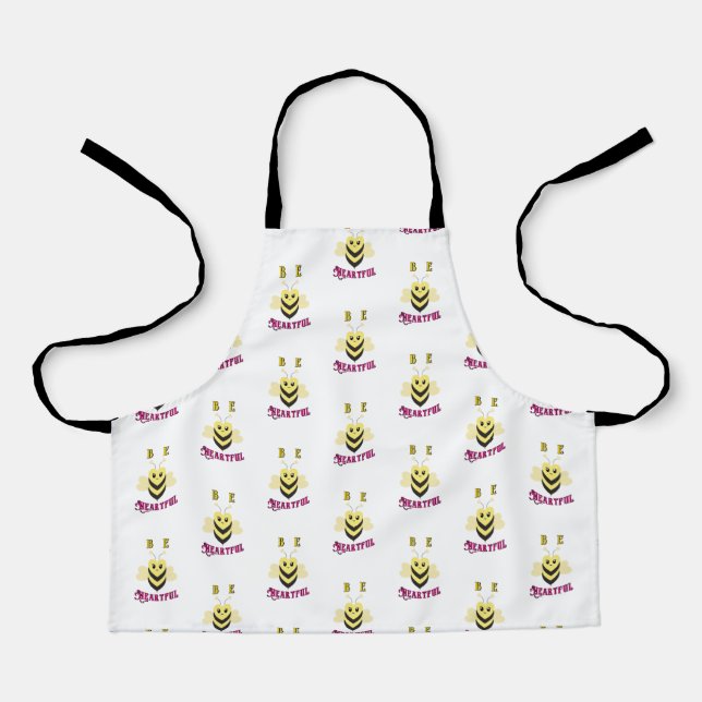 Be Heartful Day September Bee Queen Honey Heart Apron (Front)