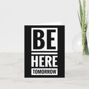Be Here Tomorrow Prevention And Mental Health Awar Card