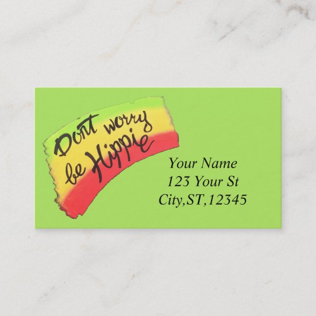 Be Hippie Thunder_Cove Business Card (Front)