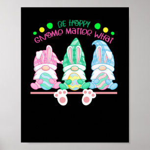 Be Hoppy Gnome What Sticker Poster