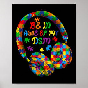 Be In Awe Of My tism Autism Awareness Month Puzzle Poster