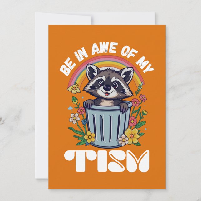 BE IN AWE OF MY TISM INVITATION (Front)