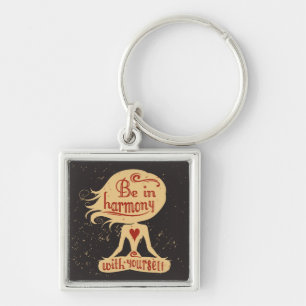 Be In Harmony With Yourself 2 Key Ring