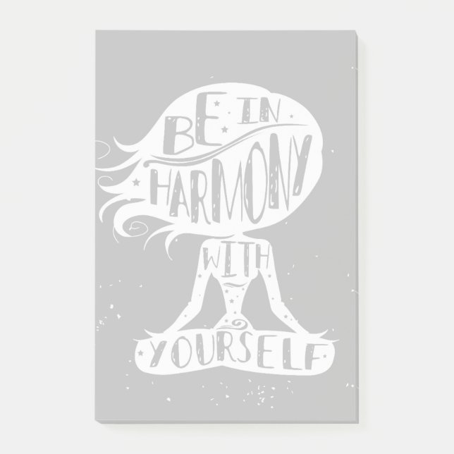 Be In Harmony With Yourself Post-it Notes (Front)