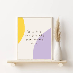 Be In Love With Yourself Quote Poster