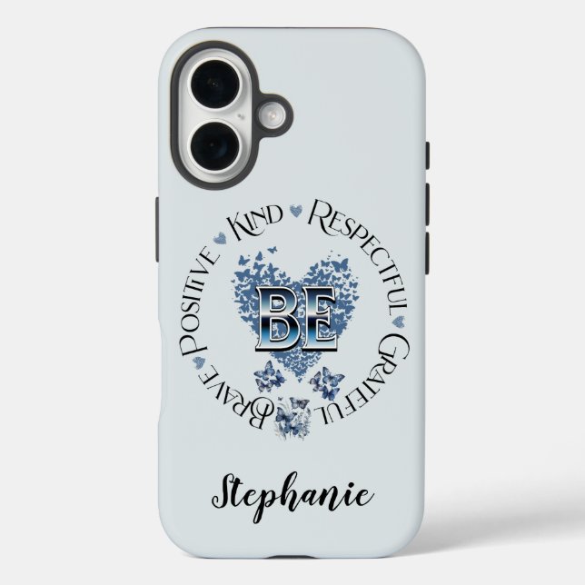 BE Inspired Inspirational Motivational Case-Mate iPhone Case (Back)