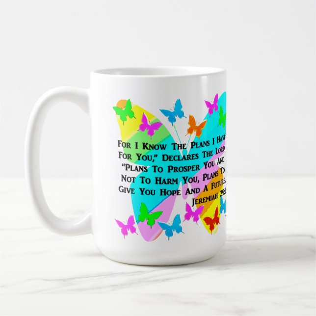 BE INSPIRED JEREMIAH 29:11 COFFEE MUG (Left)