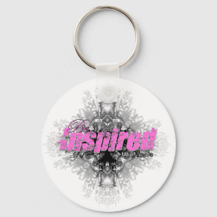 Be Inspired Pink Keychain