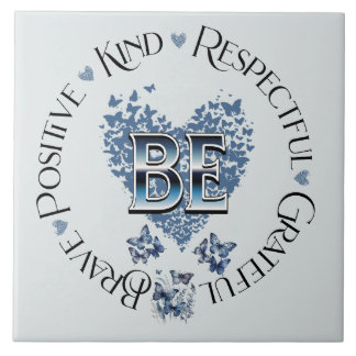 "BE" Inspired Planner Inspirational Motivational Ceramic Tile