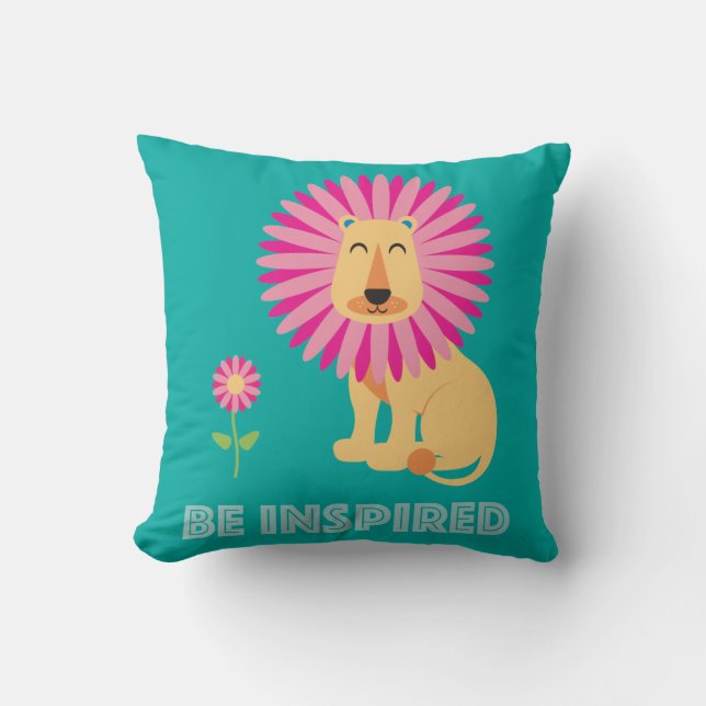 Be Inspired Throw Pillow (Front)
