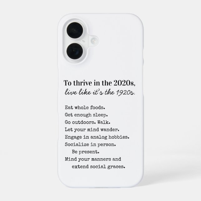 Be Intentional Thrive in 2026 iPhone 16 Case (Back)