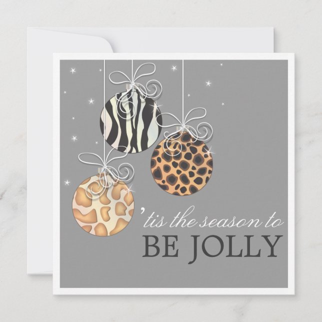 Be Jolly Christmas Ornament Holiday Party Invite (Front)