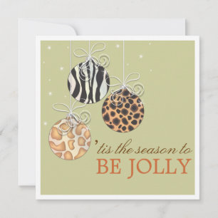 Be Jolly Christmas Ornament Holiday Party Invite
