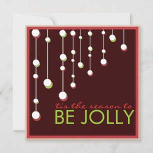 Be Jolly Modern Decoration Christmas Party Invitation