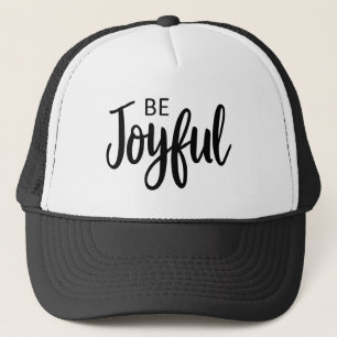 Be Joyful Gospel Graphics Aesthetic Christian Trucker Hat