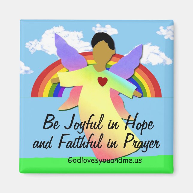 Be Joyful in Hope and Faithful in Prayer Magnet (Front)