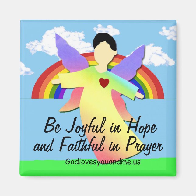 Be Joyful in Hope and Faithful in Prayer Magnet (Front)