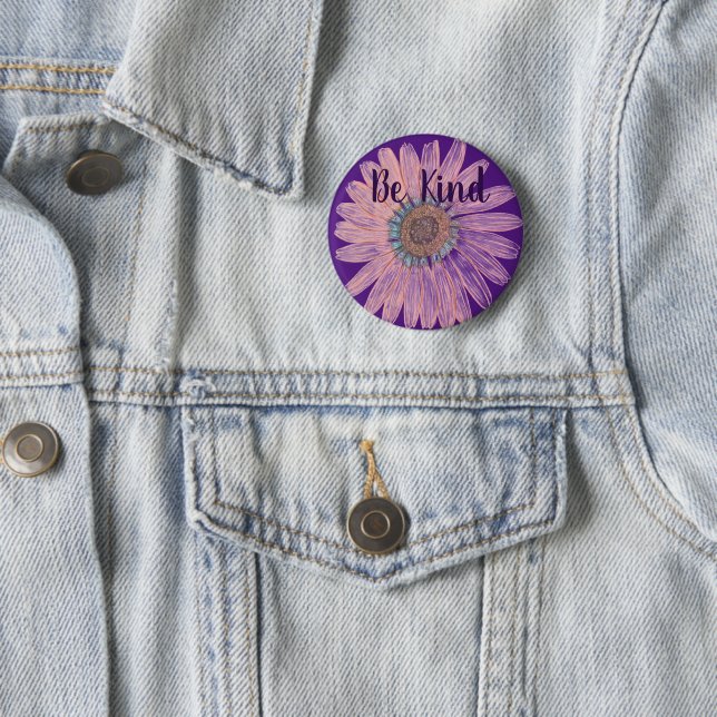 Be Kind 6 Cm Round Badge (In Situ)