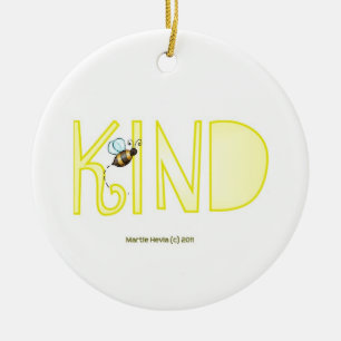 Be Kind - A Positive Word Ceramic Tree Decoration
