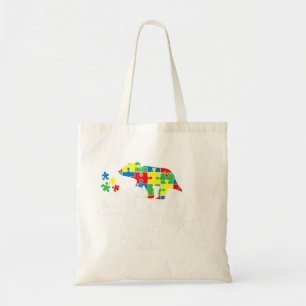 Be kind and support those who have autism by getti tote bag