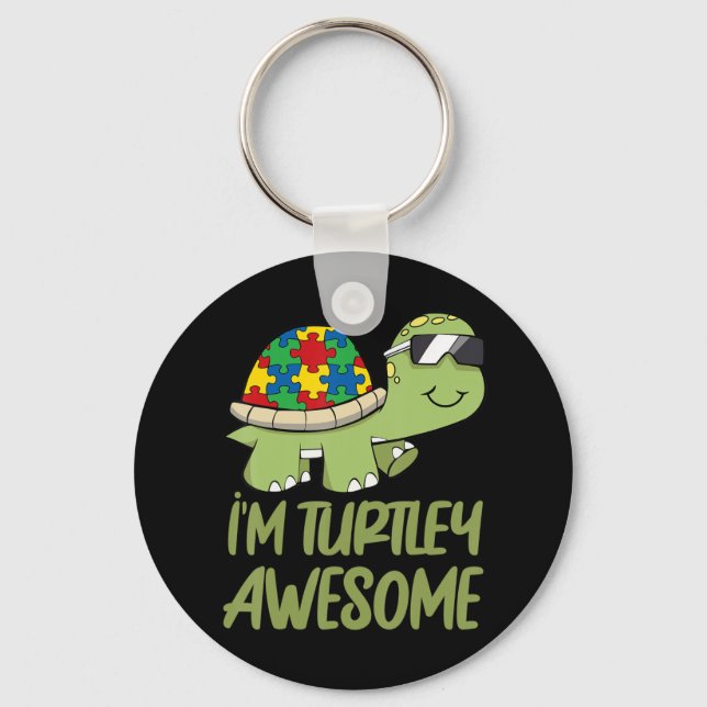 Be kind and support those who have autism by this  key ring (Front)