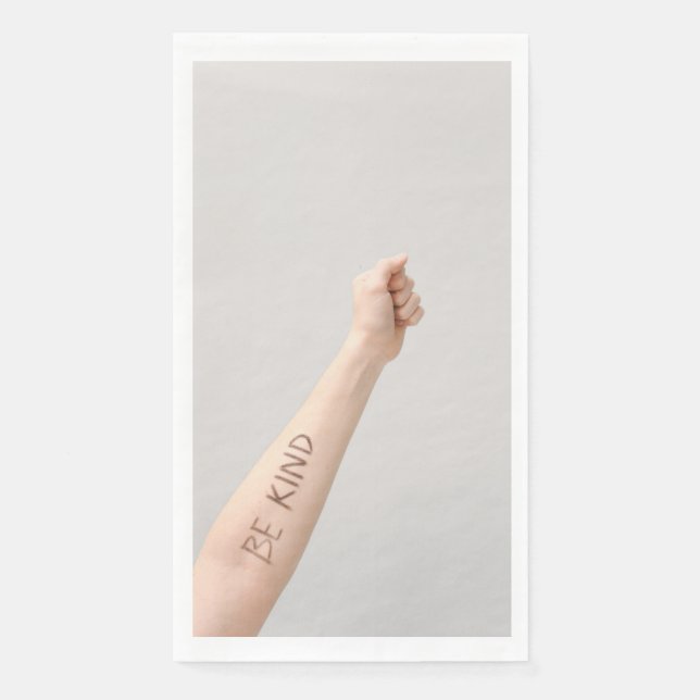 Be Kind Arm Message Towel Napkin (Front)