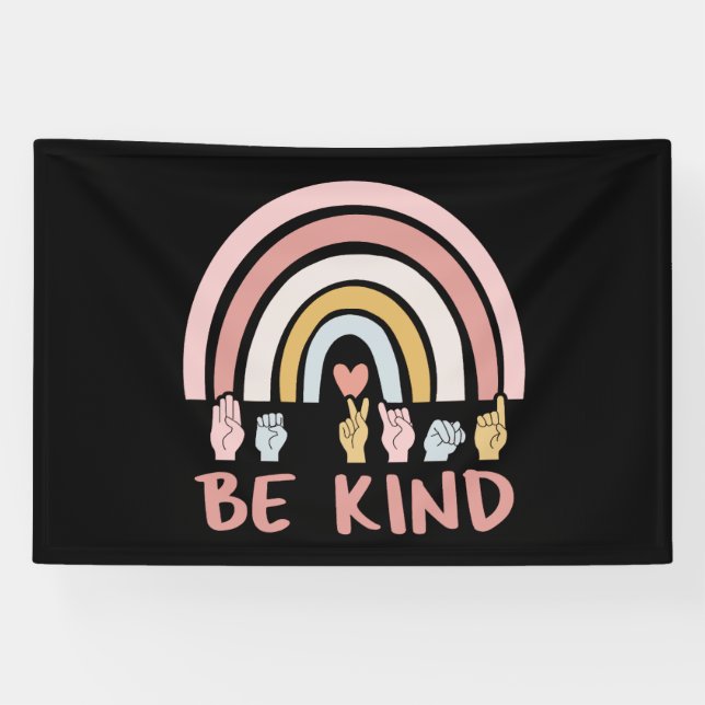 Be Kind ASL III - American Sign Language (Horizontal)
