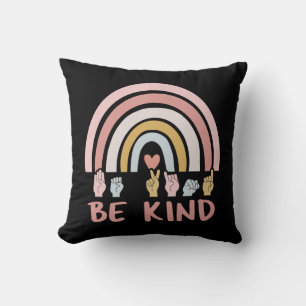 Be Kind ASL III - American Sign Language Cushion