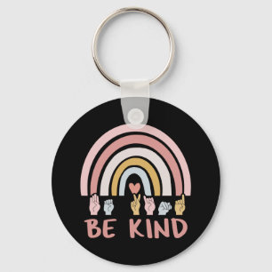 Be Kind ASL III - American Sign Language Key Ring