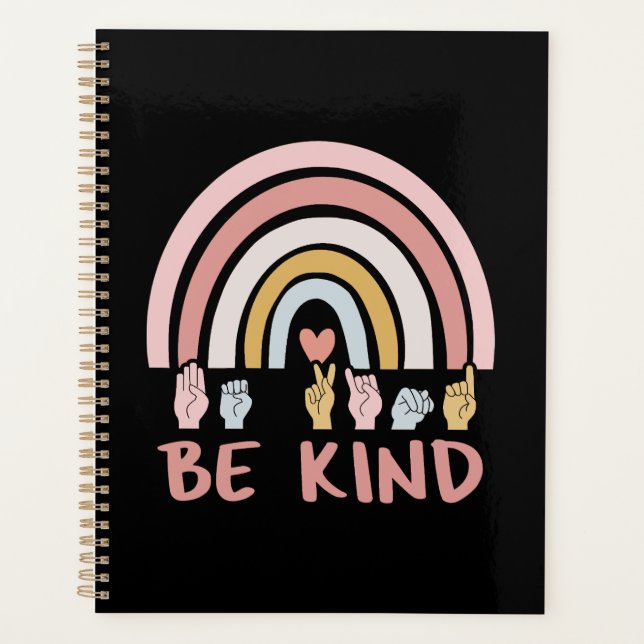Be Kind ASL III - American Sign Language Planner (Front)