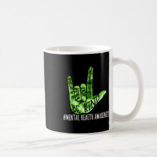 Be Kind Asl Love Sign Language Hand Mental Health Coffee Mug