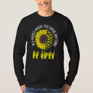 Be Kind ASL Sign Language Deaf Interpreter T-Shirt