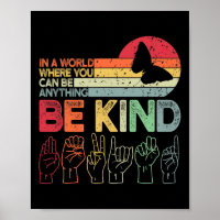 Be Kind Autism Awareness Asl Mum Teacher Kindness